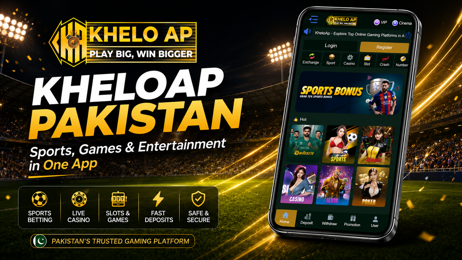 KheloAp Pakistan app cover